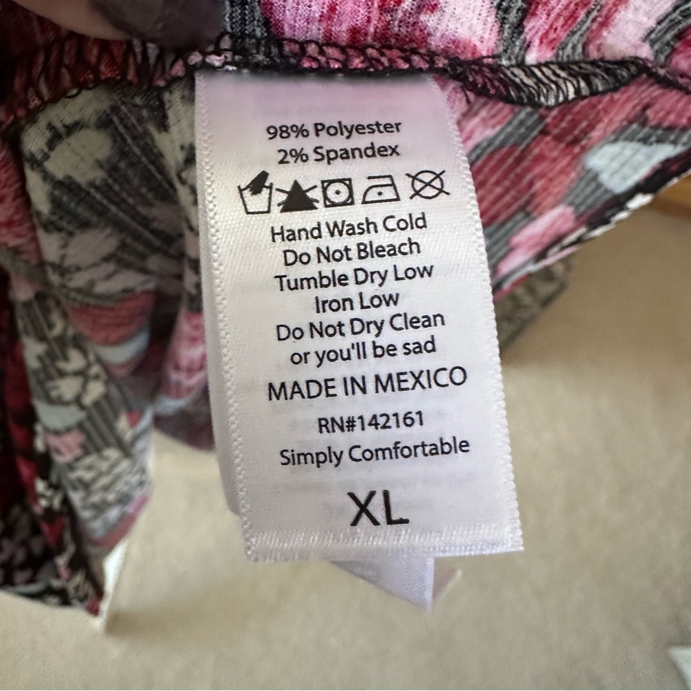 LuLaRoe Ariel Three Tiered Floral Dress with Pockets oversized XL fits like 2XL - Picture 10 of 12
